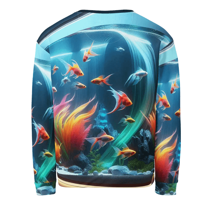 Aquatic Symphony Unisex Sweatshirt | AI Design product image (2)