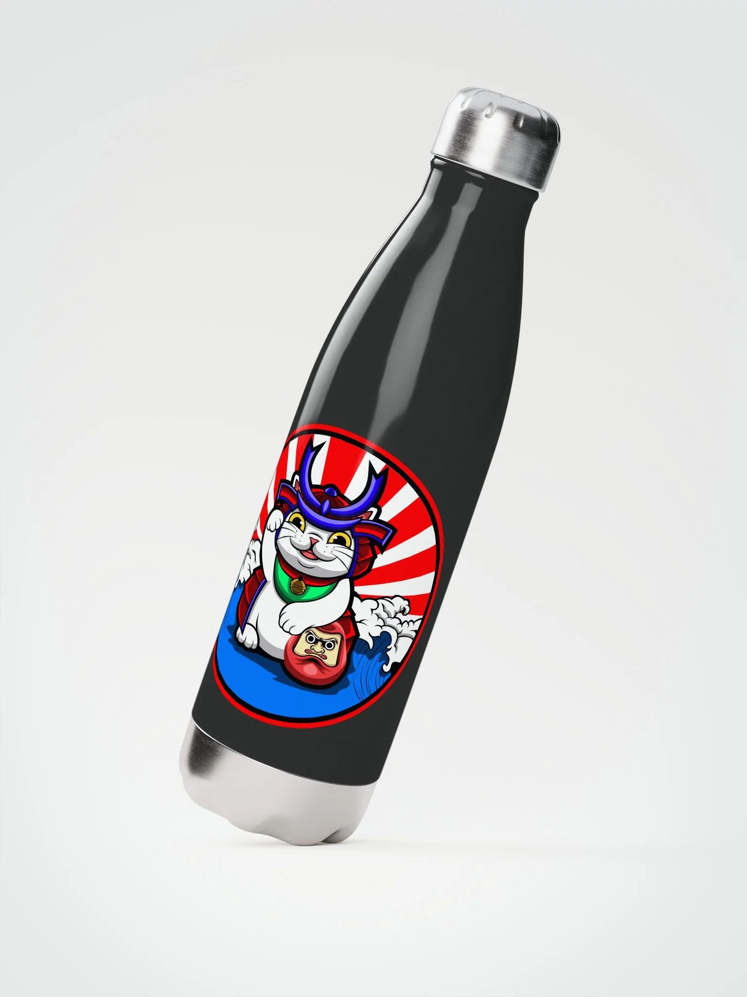 OG Samurai Neko Water Bottle product image (2)
