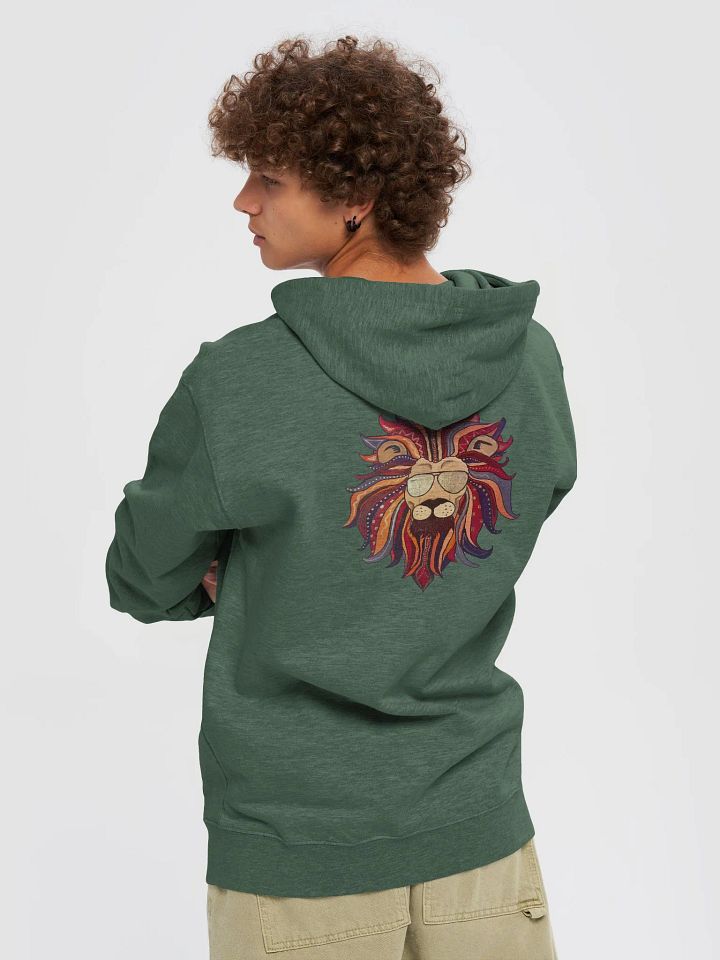 Lion Original Art Zip-Up Hoodie product image (2)