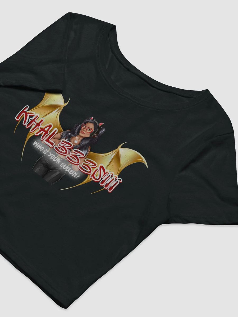 Baby Crop Top - Winged Khal333siii White Font product image (9)