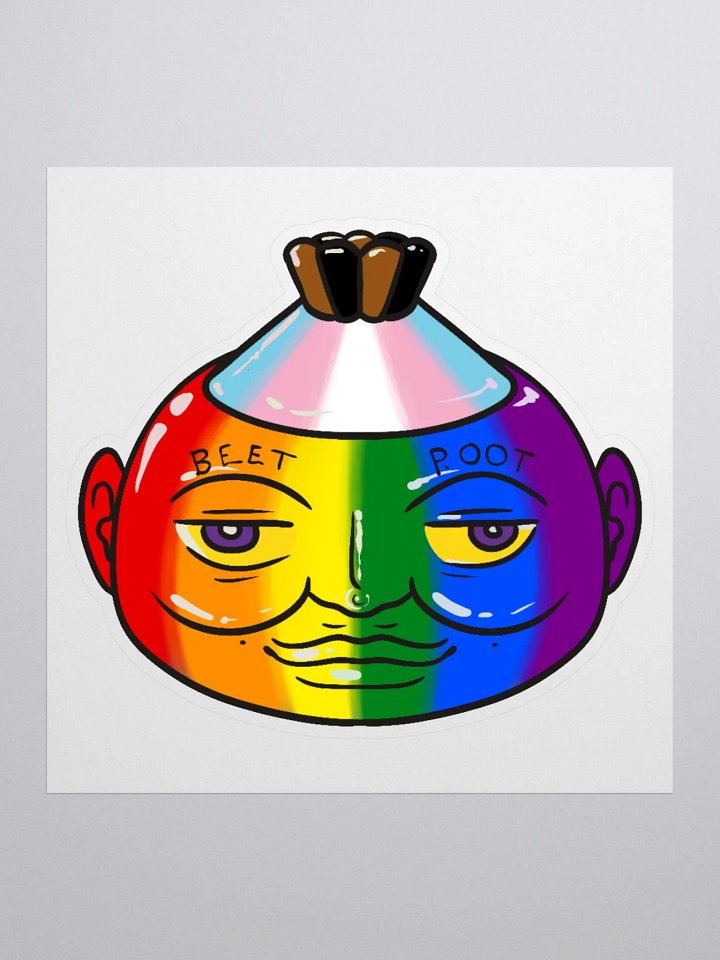 Progress Pride Poot bubble free stickers product image (2)