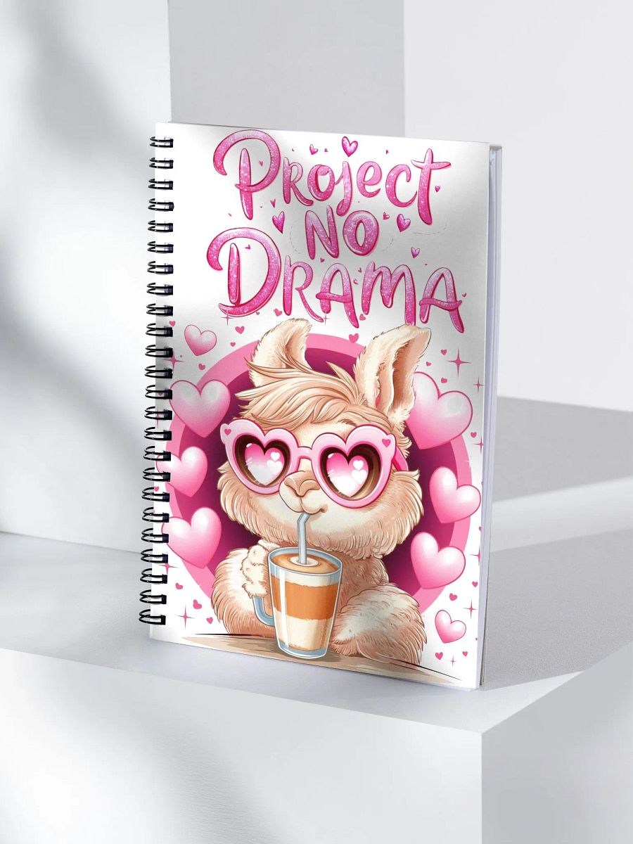 Llama Drama-Free Spiral Notebook product image (4)