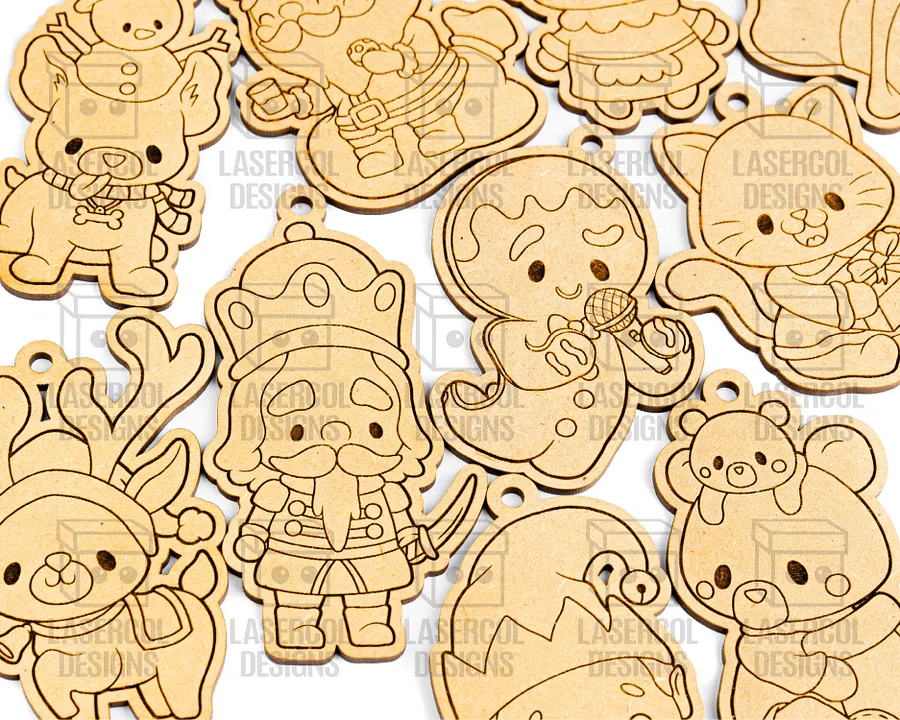 Christmas Ornaments Bundle Set 1 (+60) - Laser Cut Files product image (11)