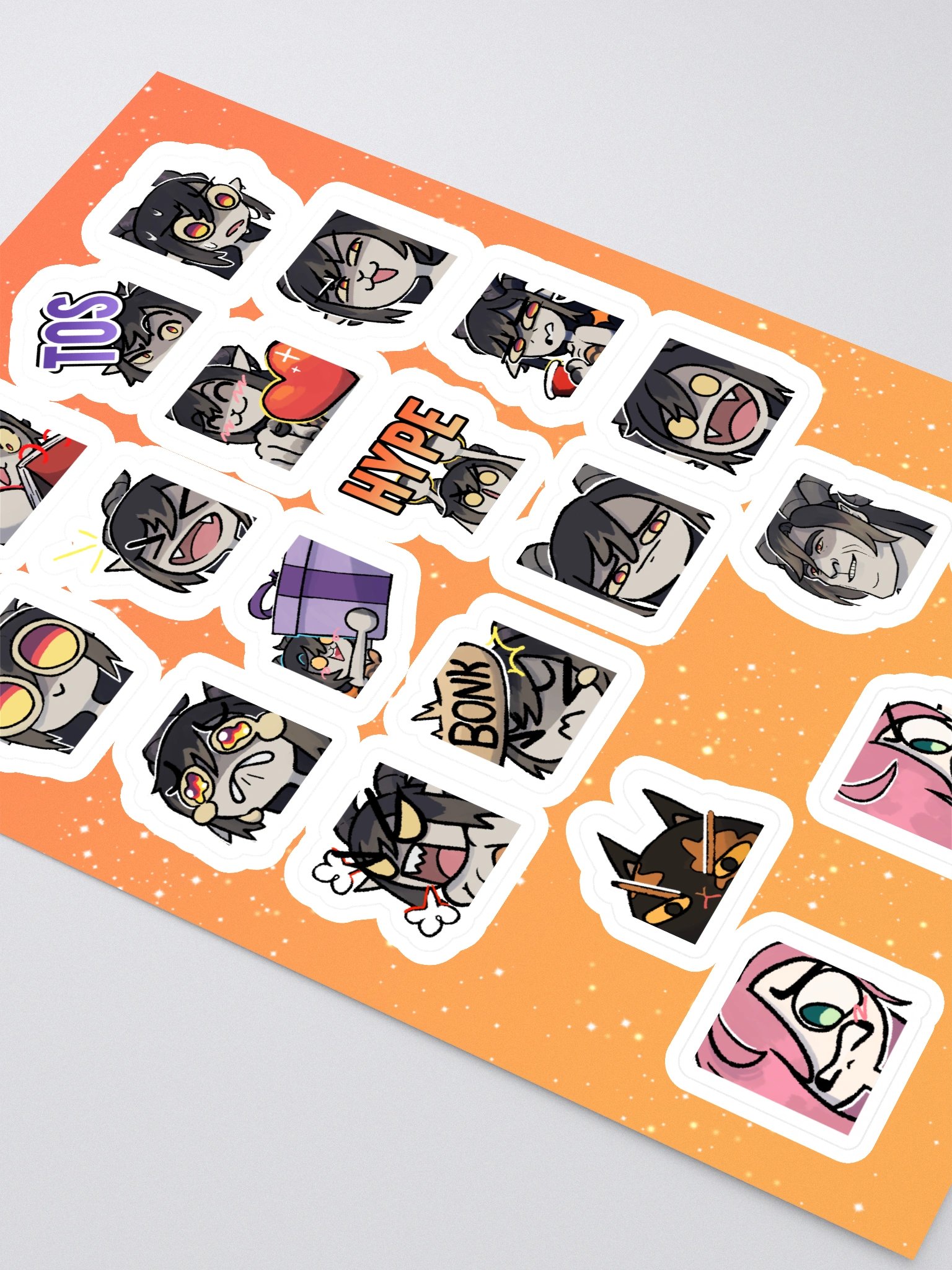 Emote Sticker Sheet, Page 1 product image (2)