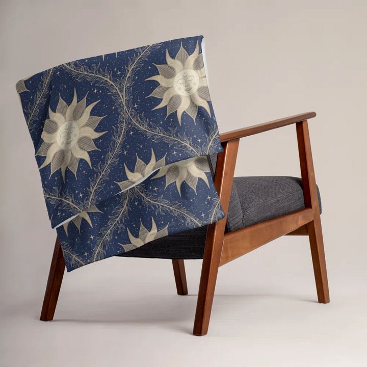 Mystic Suns and Leaves Throw Blanket product image (1)