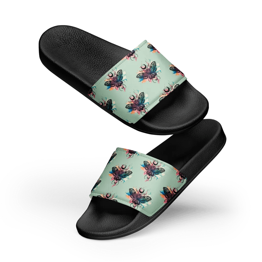 Skull Moth Comfort Women's Slides product image (10)