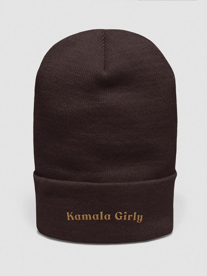 Kamala Girly Embroidered Beanie (Dark Font) product image (1)