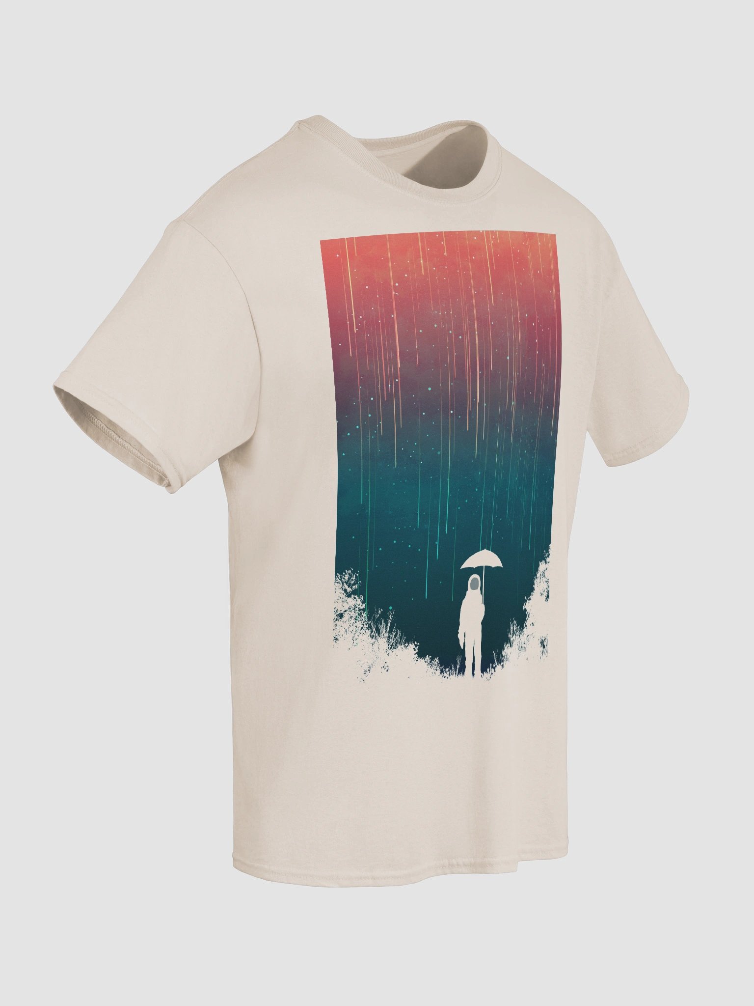 Meteor rain graphic t-shirt product image (20)