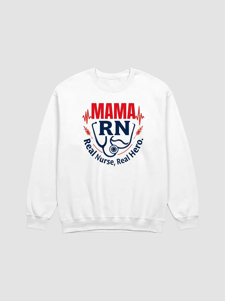 Mama RN, Real Nurse, Real Hero Crewneck Sweatshirt product image (4)