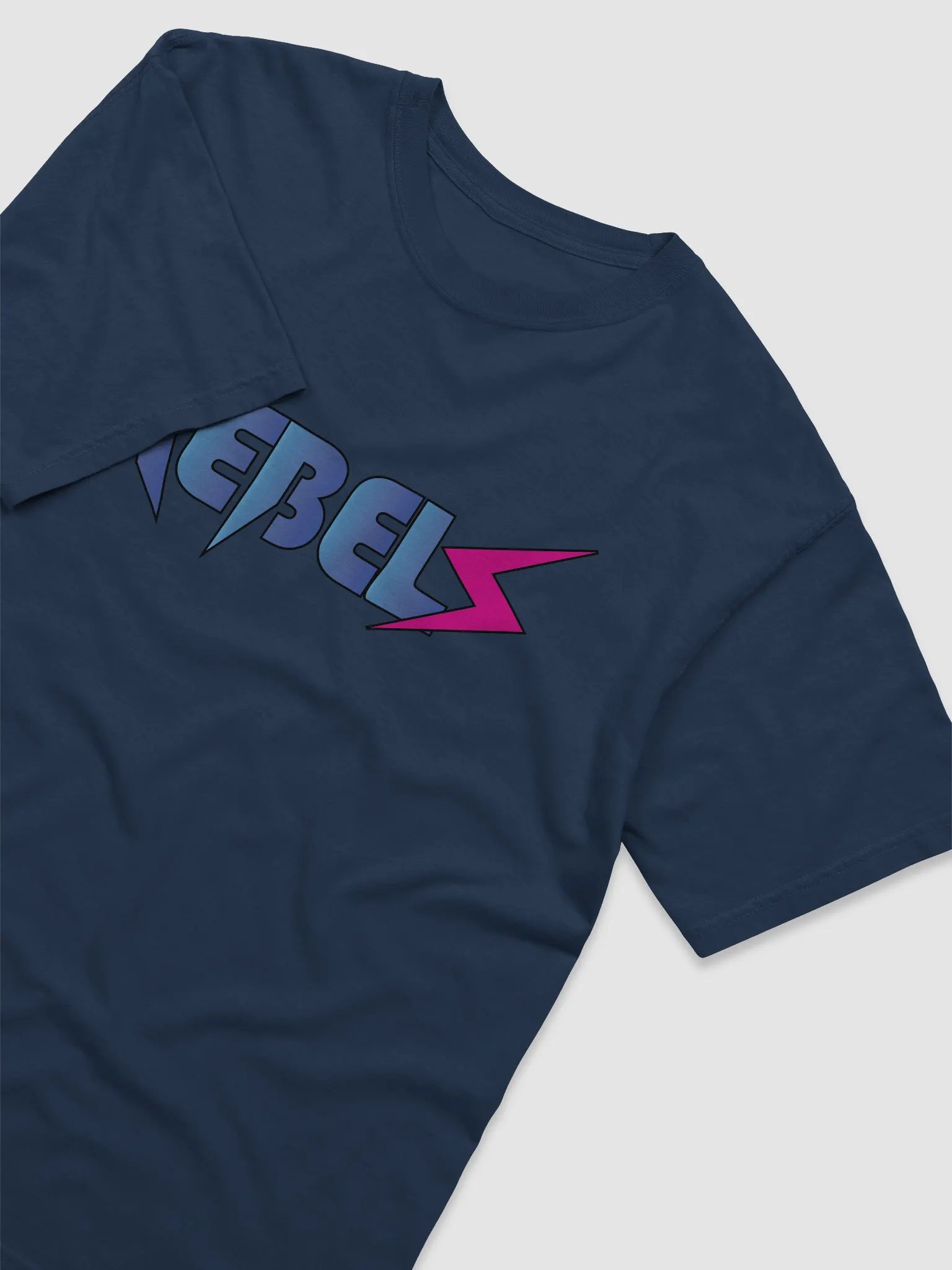 Rebels T-Shirt | Navy Blue w/ Blue / Pink product image (3)