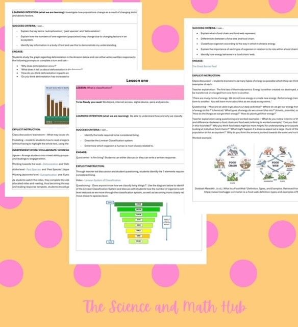 Ecosystem Explorer's - Unlocking Nature's Code - Lesson Sequence product image (1)