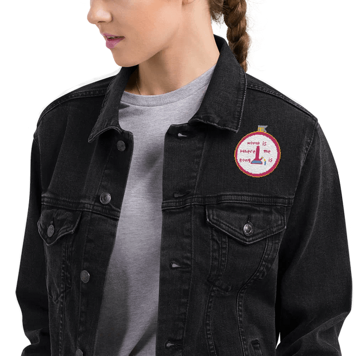 Home is where the bong is Denim Jacket product image (1)