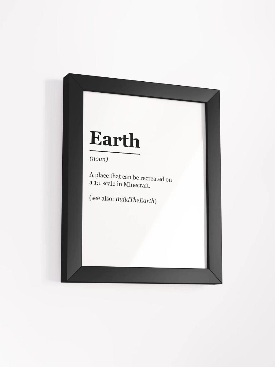 "Earth: Defined" Framed Poster product image (2)