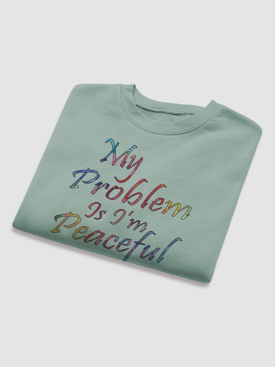 My Problem Is I'm Peaceful - Bella+Canvas Women's Fleece Crop Sweatshirt product image (4)