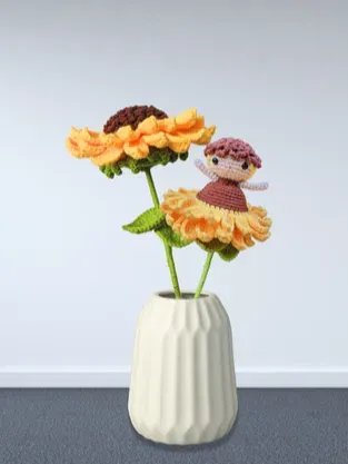 Sonnenblumen Umkehrbares Amigurumi Häkelmuster product image (2)