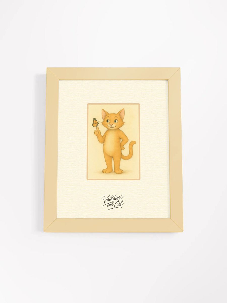 Vaikauri the Cat Framed Artprint product image (2)