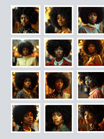 101 Black Female Afro Portraits - Vintage Soul Download product image (2)