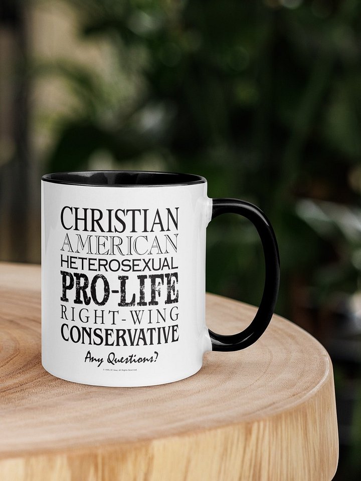 Conservative Christian Mug | Pro-Life Right Wing Heterosexual America Cup | Patriotic Coffee Mug Gift | Traditional Values Tea Mug Ceramic product image (2)