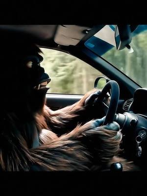 bigfoot tries to drift #bigfoot #bigfootvlog #yeti #sasquach #Sasquatch #fyp #vlog #drift #veo3 #ai #funny