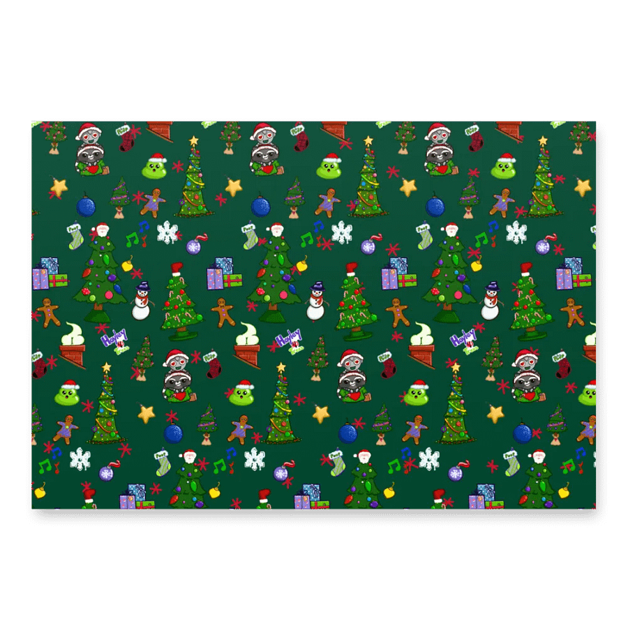Tree Time Poop Coven Wrapping Paper product image (3)