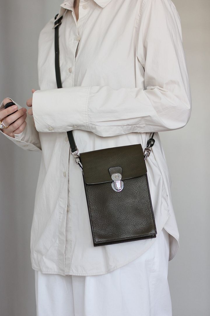 Vegetable Tanned Leather Satchel in Oliva product image (1)