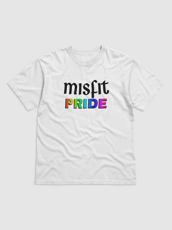 Rainbow Pride Black Text T-Shirt product image (1)