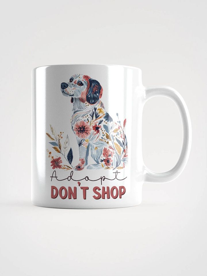 Floral Paws Dog Adoption Mug product image (1)