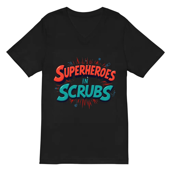 Superheroes in Scrubs V-Neck Tee product image (3)