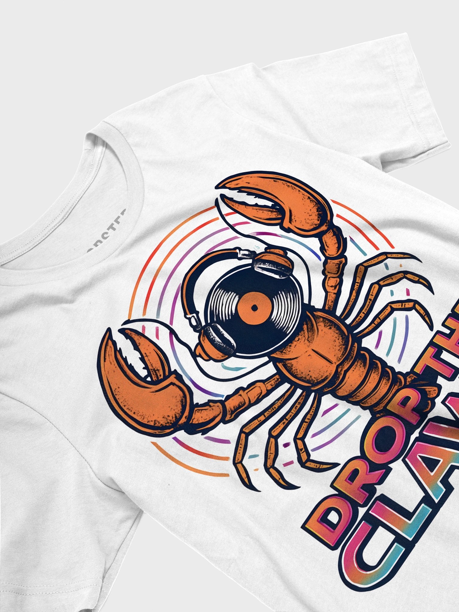 Drop the Claw-Fi T-Shirt – Lobster Vinyl Record Graphic Tee product image (6)