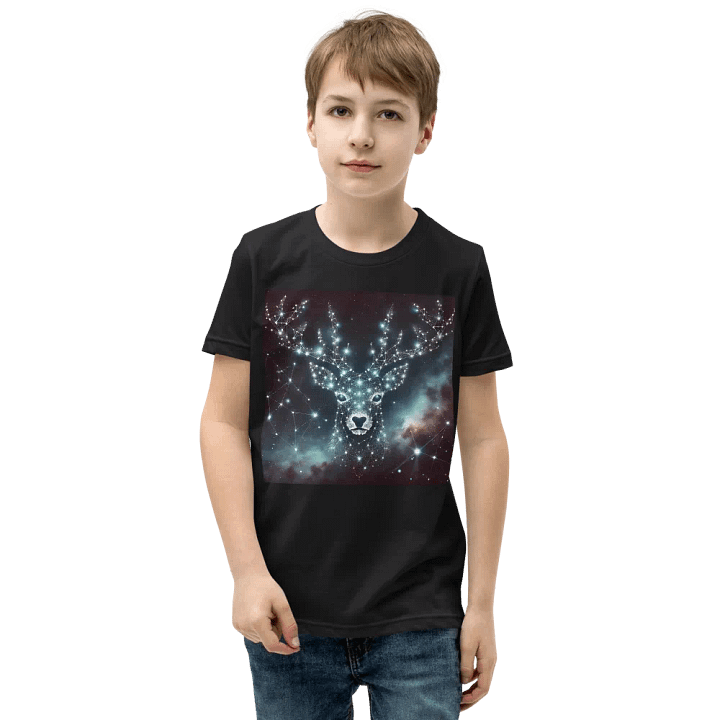 Starlit Reindeer Kids T-Shirt - Winter 2024 product image (1)