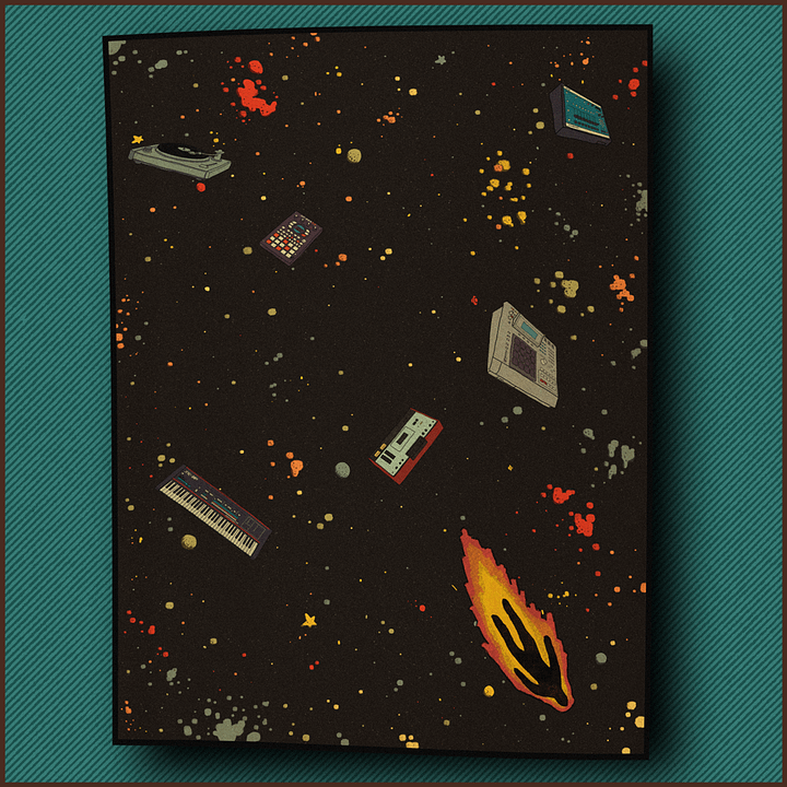 FRIENDLY COMET POSTER. product image (1)