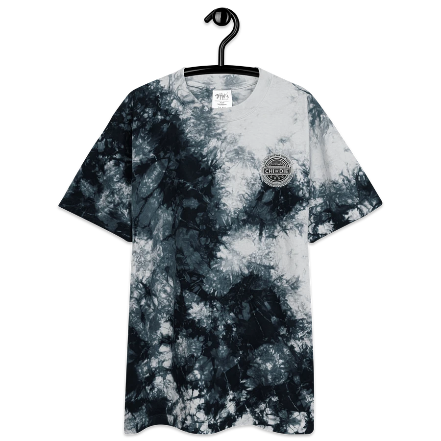 CHI or DIE Black&White Tie-Dye Overside T-shirt product image (6)