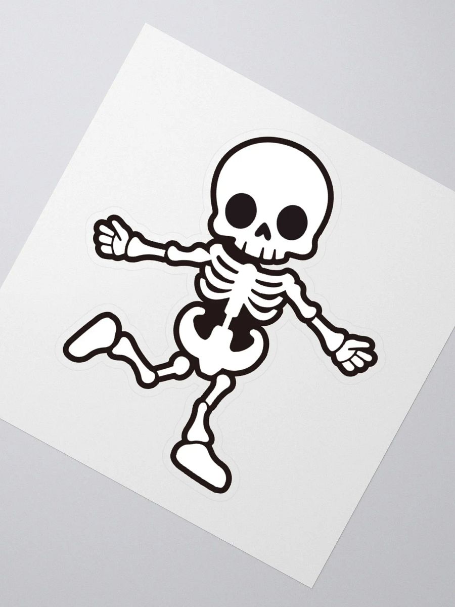 Dancing Skeleton Kiss Cut Stickers product image (2)