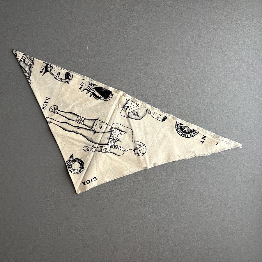 ビンテージ ST JOHN AMBULANCE エスマーチ包帯 バンダナ 三角巾 1910s20s30s40s ホスピタル イギリス軍 バンテージ product image (4)