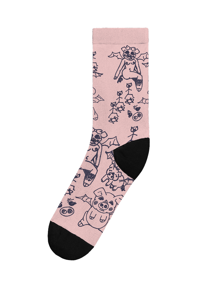 Pig Bat Girl Socks product image (1)