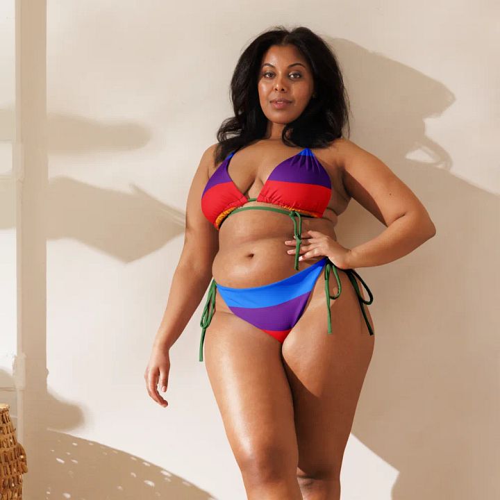 All-Over Print String Bikini - Rainbow product image (1)