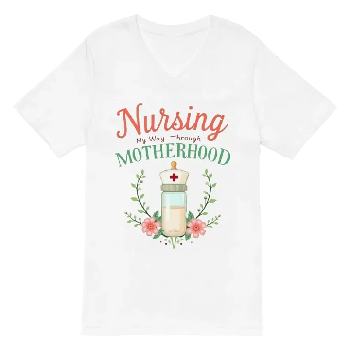 Nurse Mom V-Neck Tee product image (6)