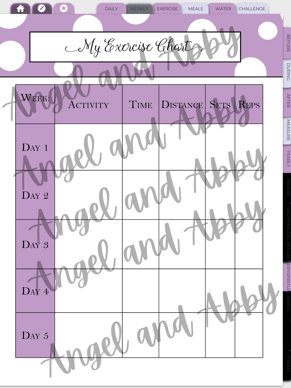 Fitness Planner 2024-purple product image (6)