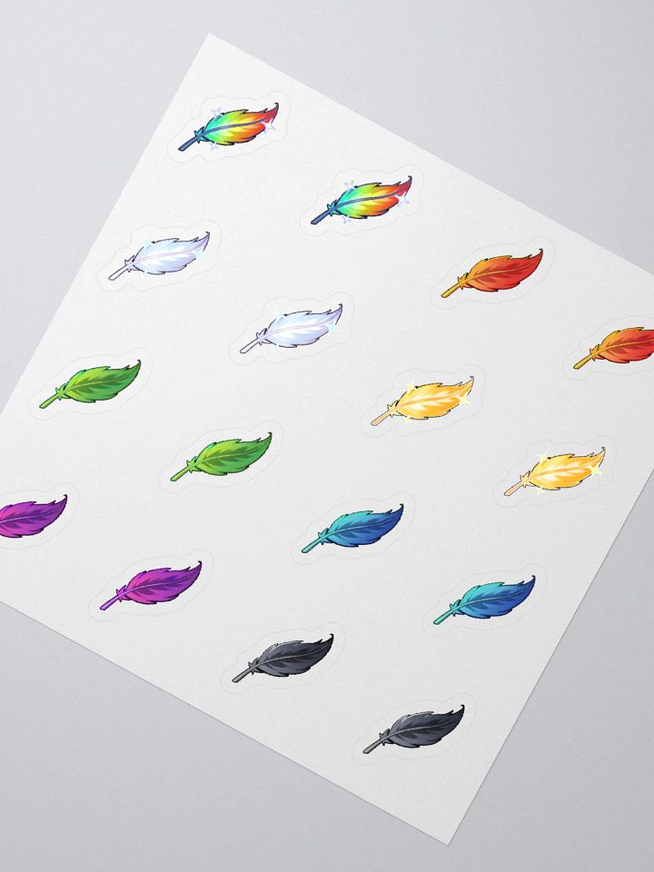 Feather Collection Kiss Cut Sticker Sheet product image (2)