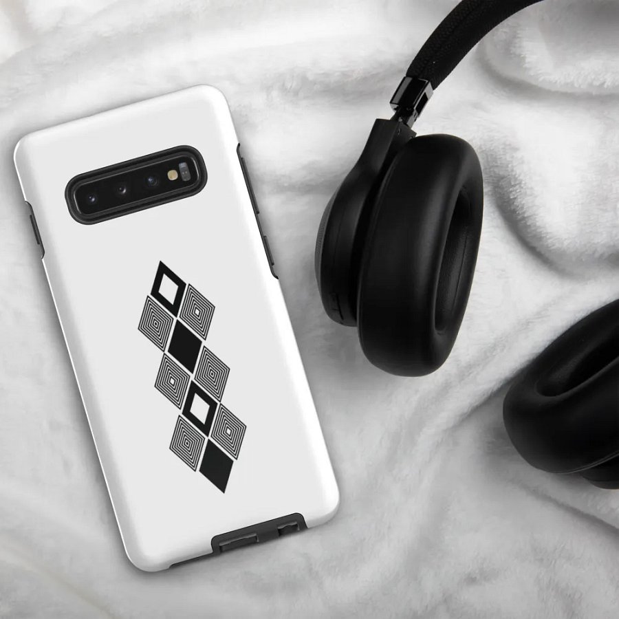 Black and white triangle design Tough Case for Samsung® product image (50)