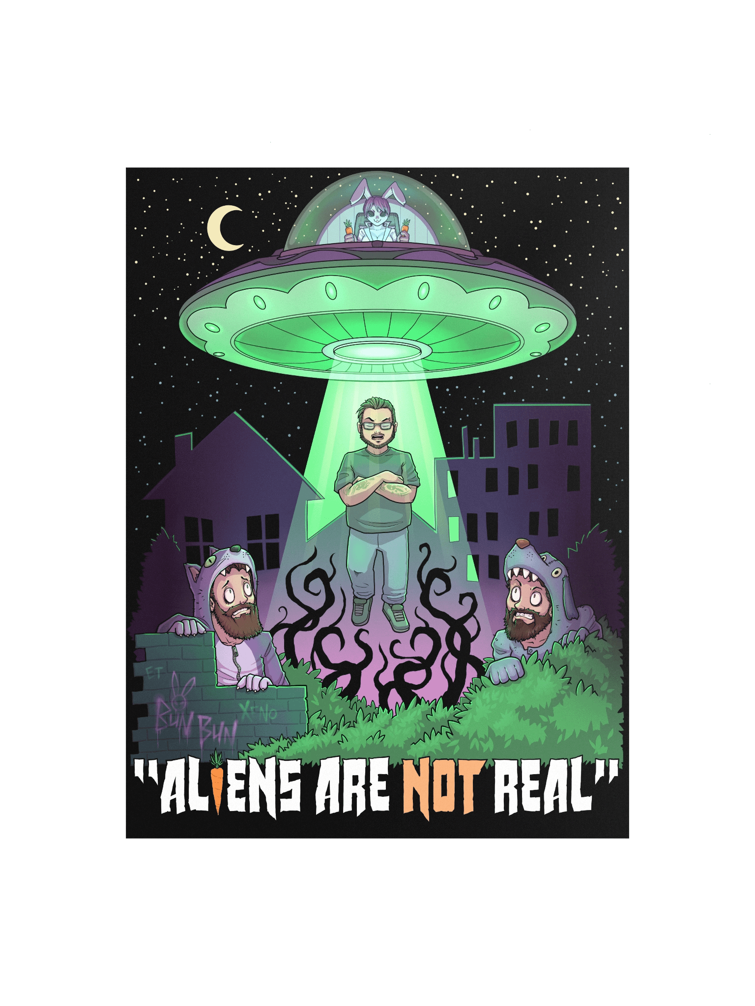 Aliens Are NOT Real Matte Poster Print product image (1)