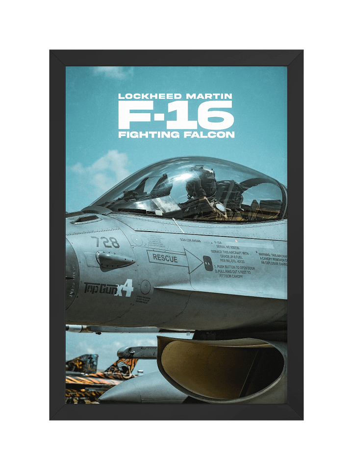 F-16 "Fighting Falcon" Framed Poster product image (1)