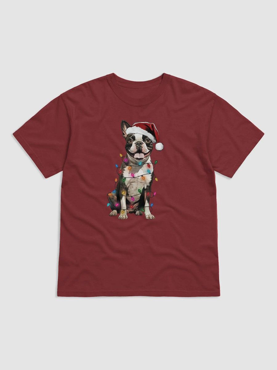 Funny Boston Terrier(Brindle) Christmas T-Shirt for Bostie Paw-rents product image (9)