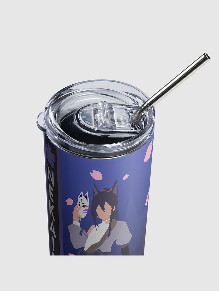 Stainless steel tumbler - Standard | Dark Mode | Blue Fade product image (2)