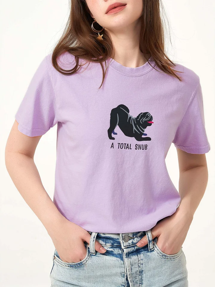 A Total Snub T-Shirt(Embroidered) of a Pug(Black) product image (2)