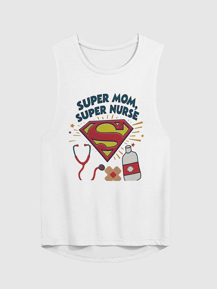 Super Mom, Super Nurse Flowy Muscle Tank product image (4)