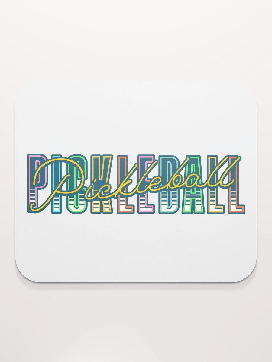 Pickleball Pickleball Vibrant Typography Mouse Pad product image (1)