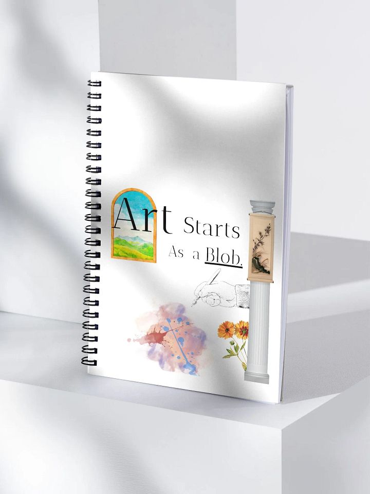 Art Starts As a Blob Spiral Notebook product image (1)