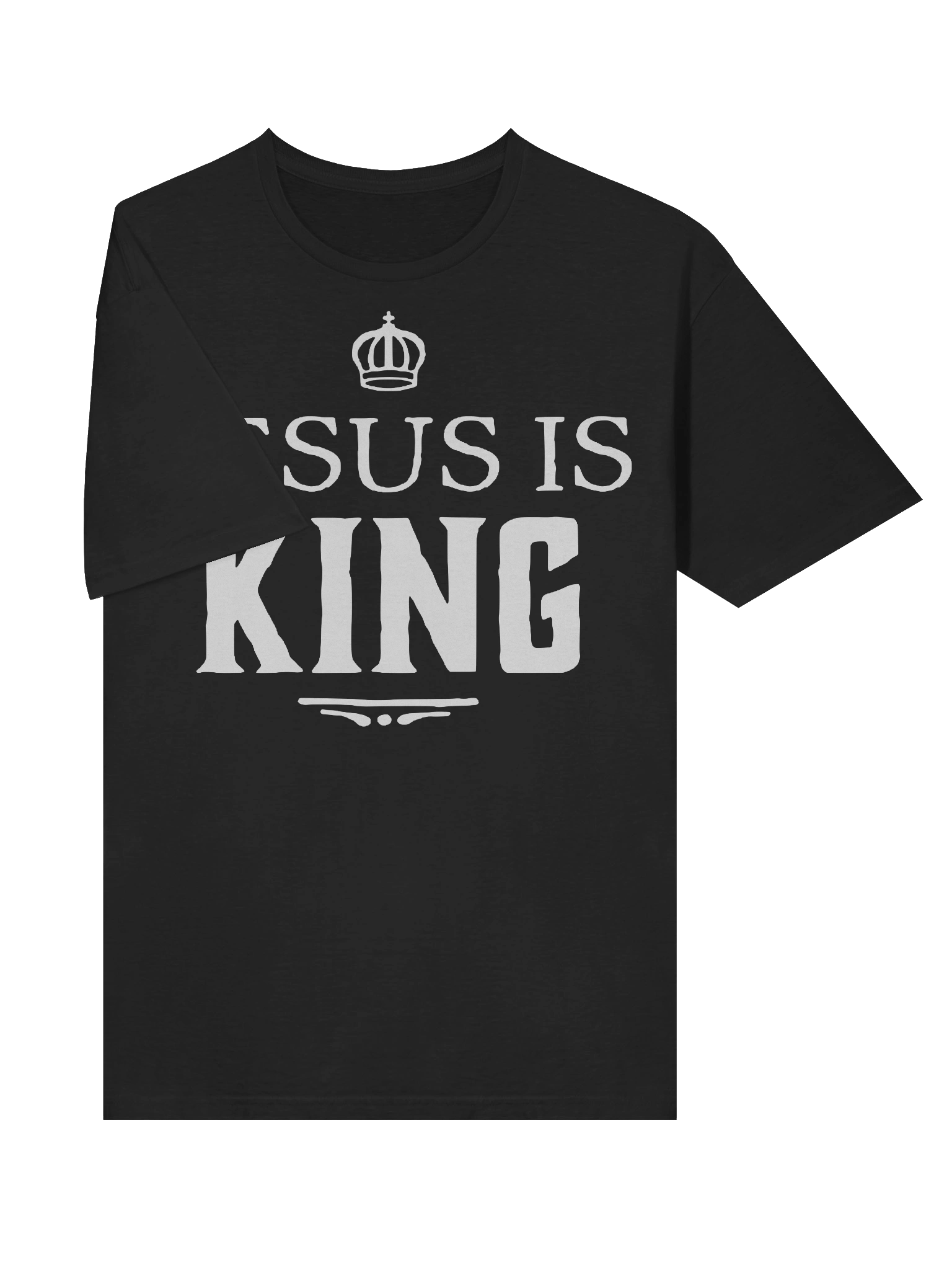 Black Christian Shirt Jesus Is King product image (6)