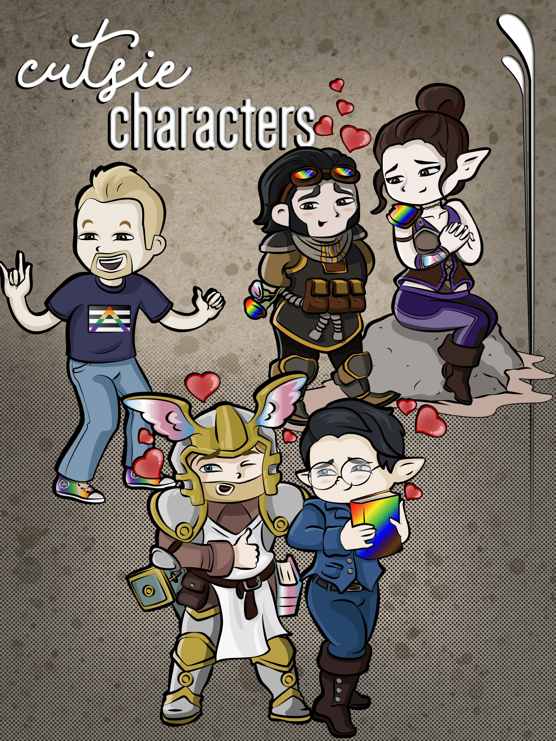 cuties character art || emmy's art stuff product image (1)